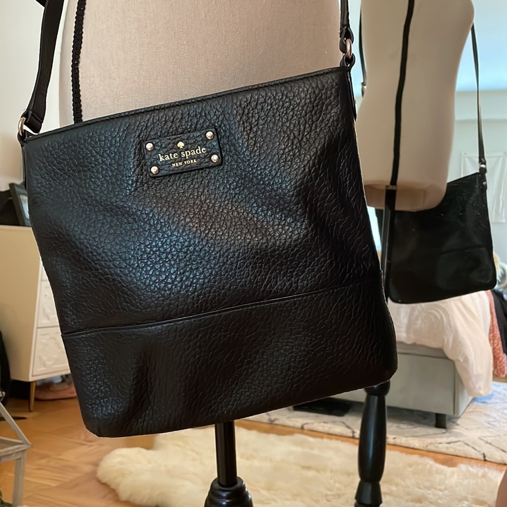 Kate Spade black leather crossbody
